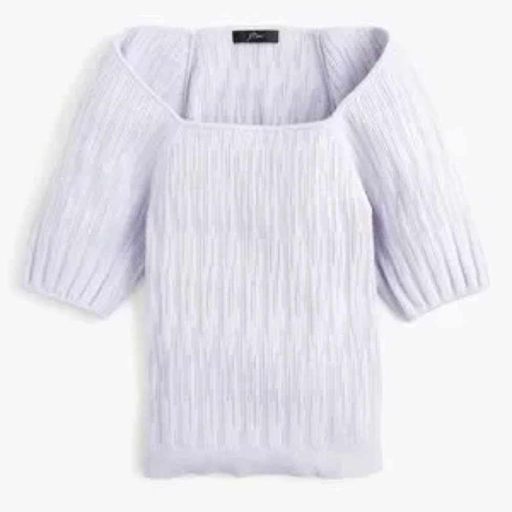 J. Crew Square Neck Sweater with Blouson Sleeves - New Condition